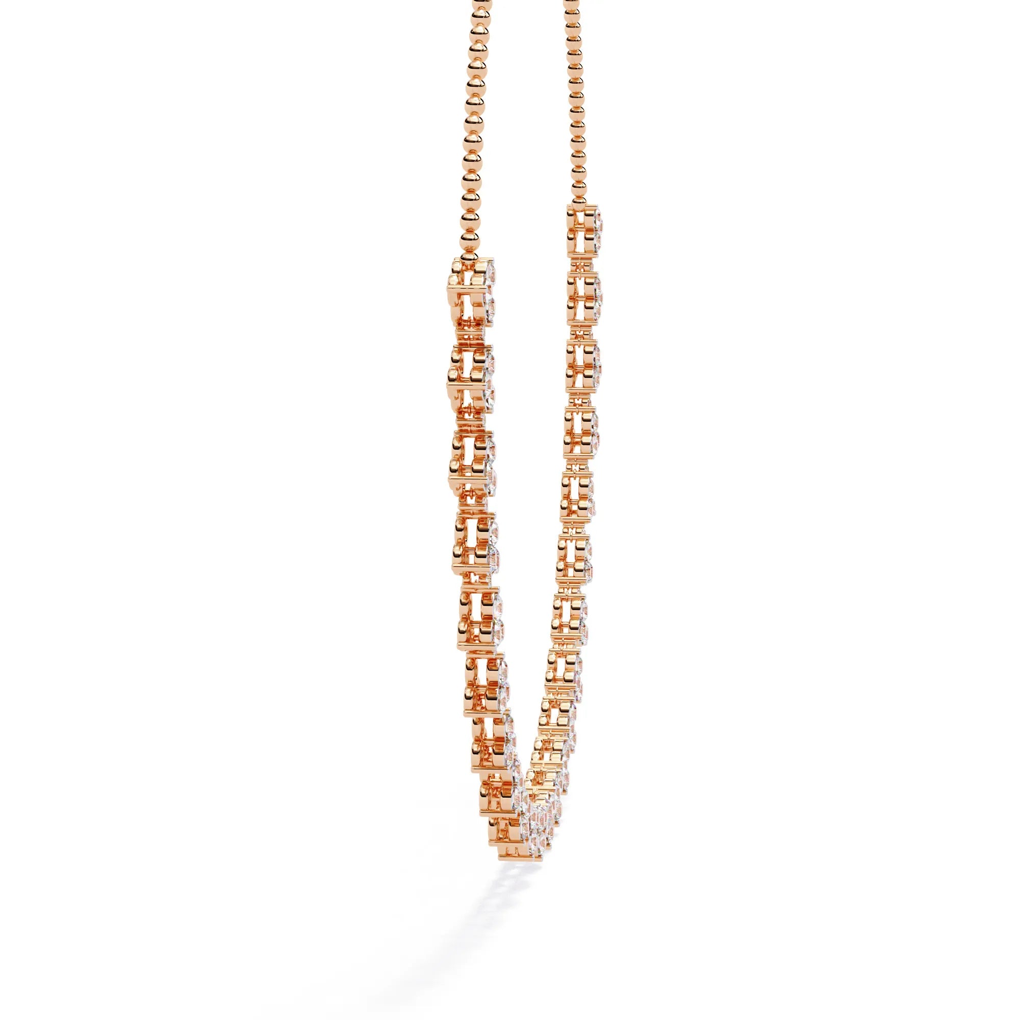 Petal Drop Sparkle Moissanite Necklace