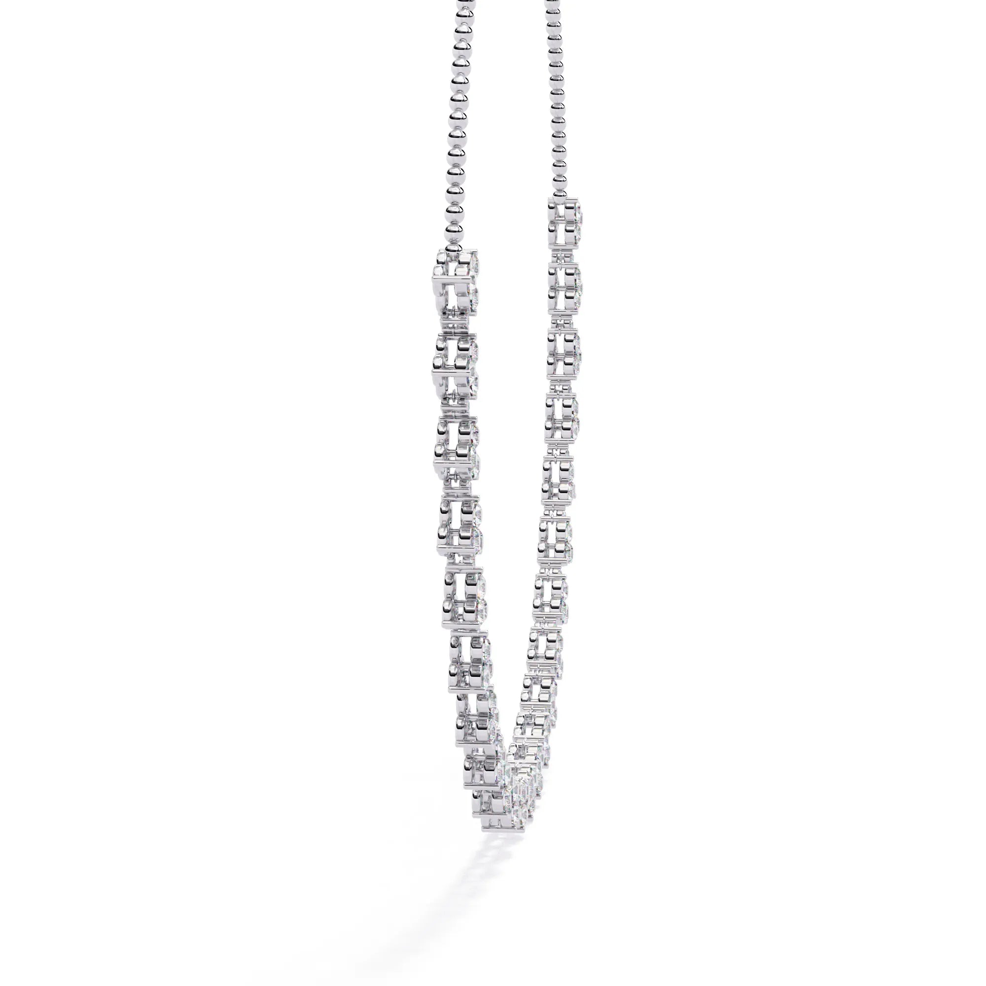Petal Drop Sparkle Moissanite Necklace