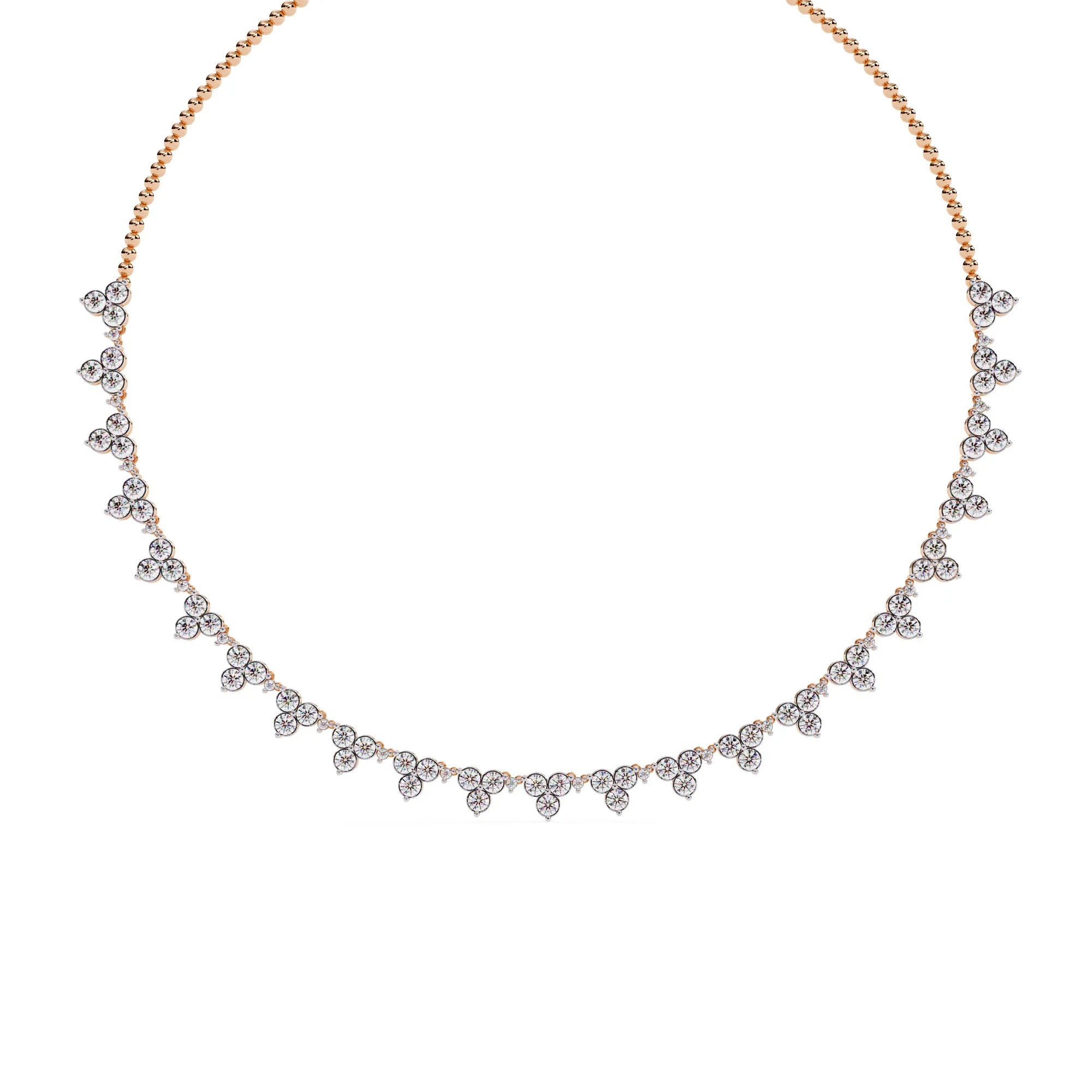 Petal Drop Sparkle Lab Diamond Necklace