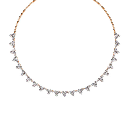 Petal Drop Sparkle Lab Diamond Necklace