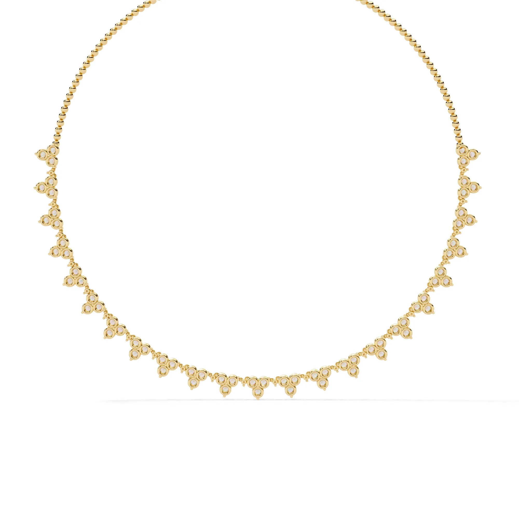 Petal Drop Sparkle Moissanite Necklace