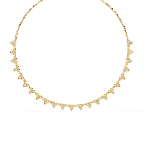 Petal Drop Sparkle Moissanite Necklace