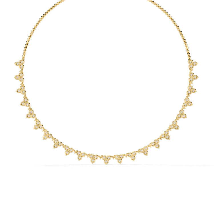 Petal Drop Sparkle Moissanite Necklace
