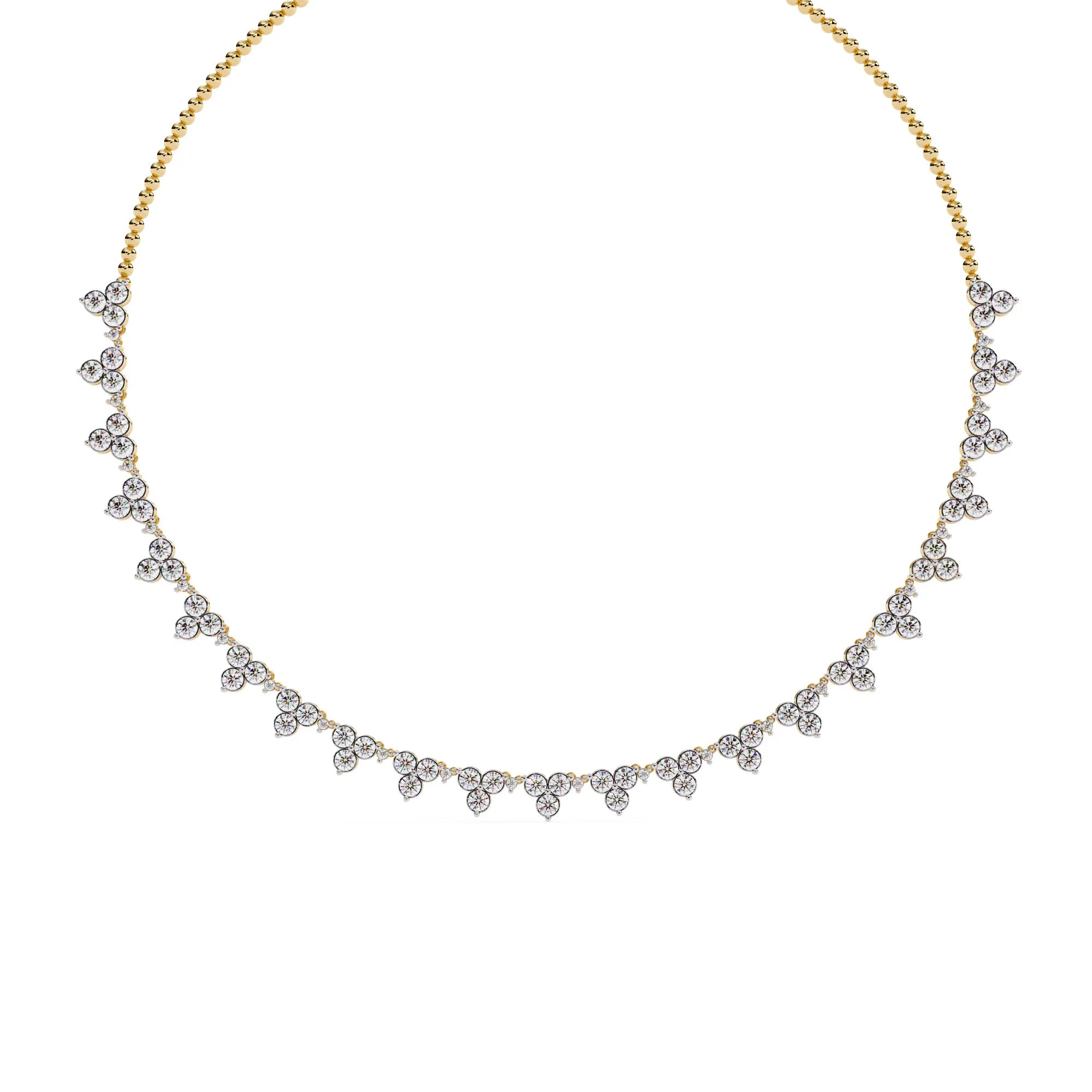 Petal Drop Sparkle Lab Diamond Necklace