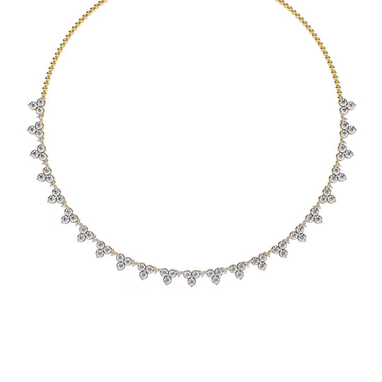 Petal Drop Sparkle Lab Diamond Necklace