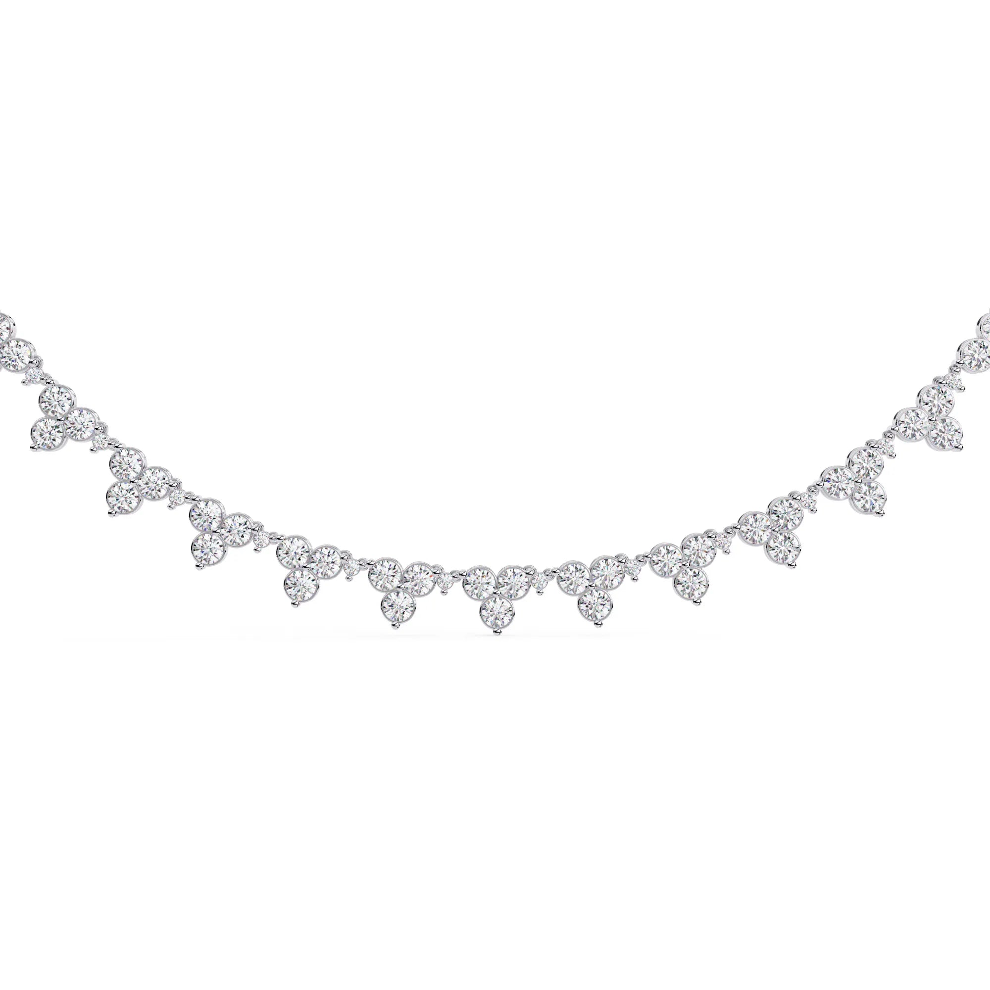 Petal Drop Sparkle Moissanite Necklace