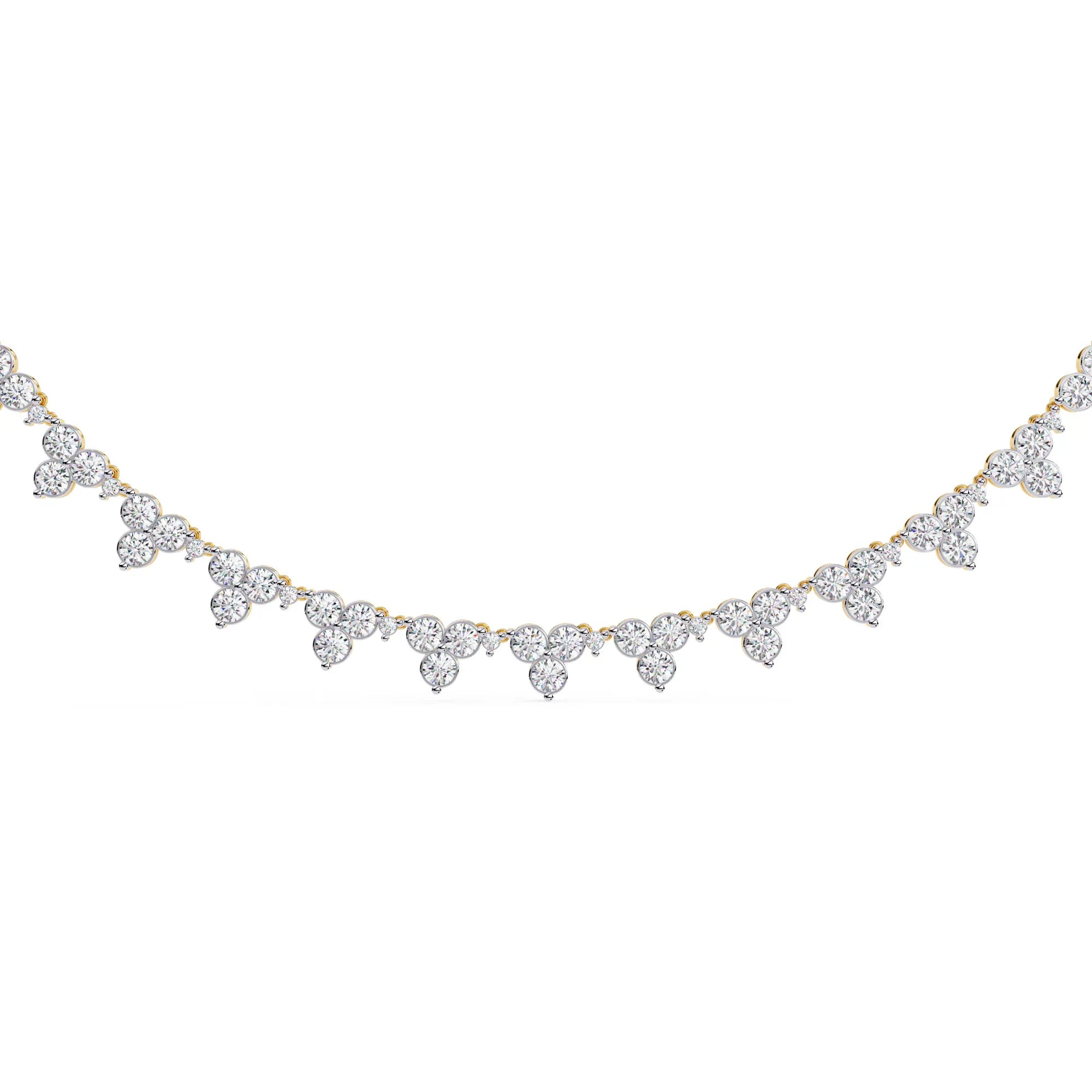Petal Drop Sparkle Moissanite Necklace