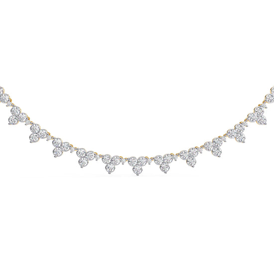 Petal Drop Sparkle Moissanite Necklace