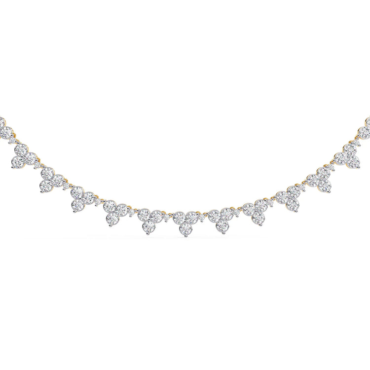 Petal Drop Sparkle Lab Diamond Necklace