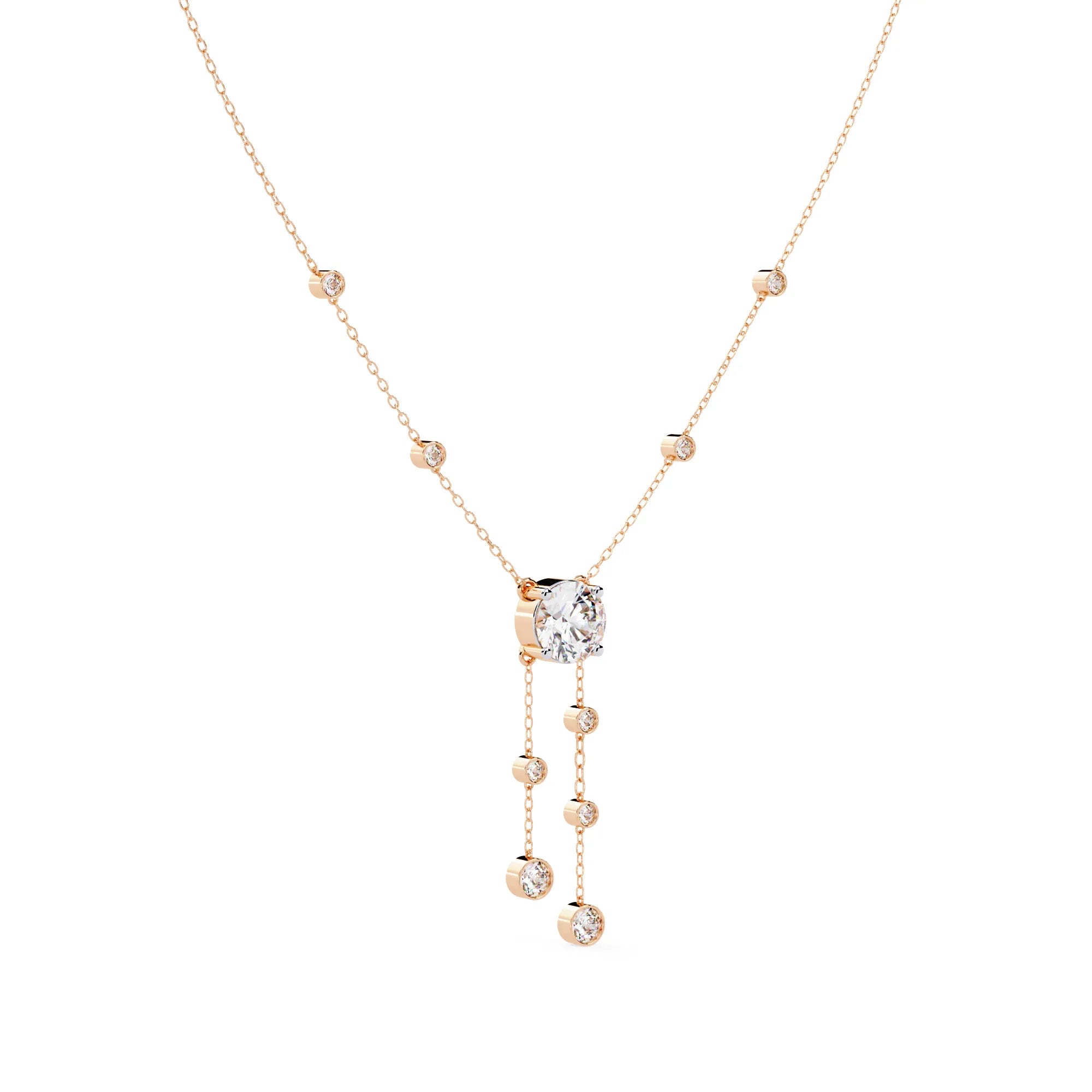 Shimmering Stream Moissanite Necklace