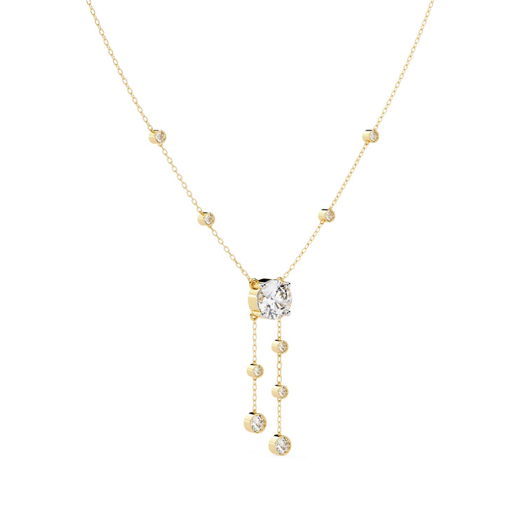 Shimmering Stream Moissanite Necklace