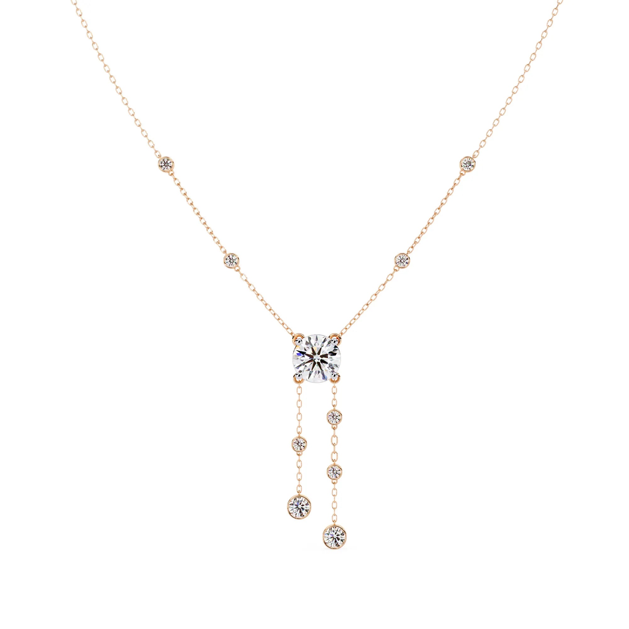 Shimmering Stream Moissanite Necklace