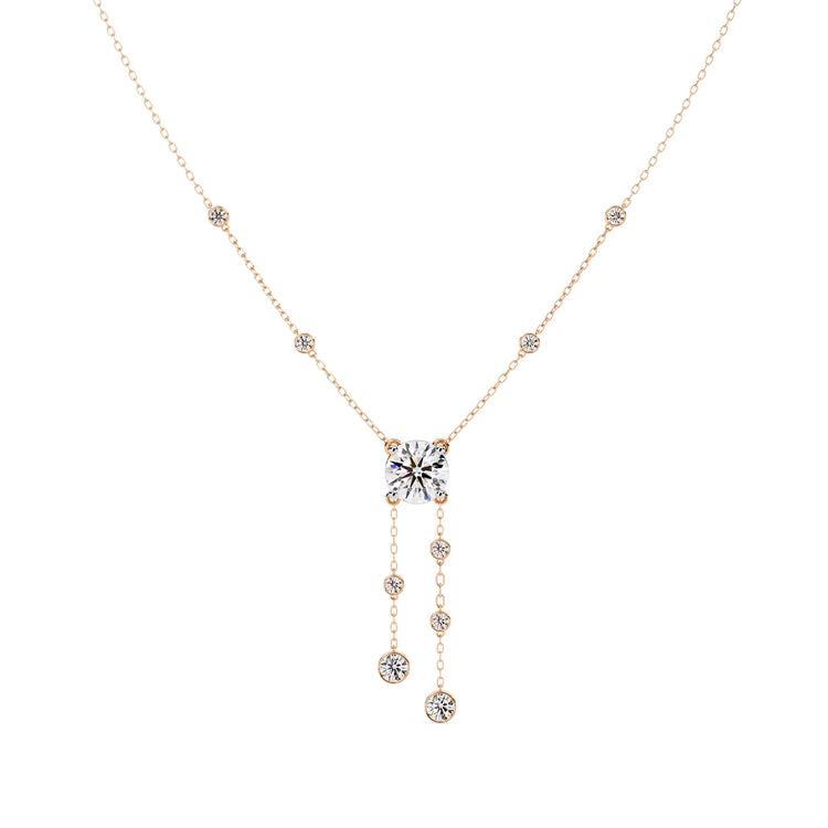 Shimmering Stream Moissanite Necklace