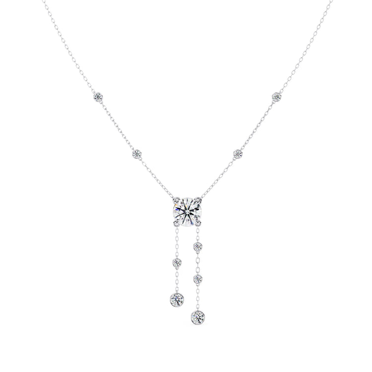 Shimmering Stream Moissanite Necklace