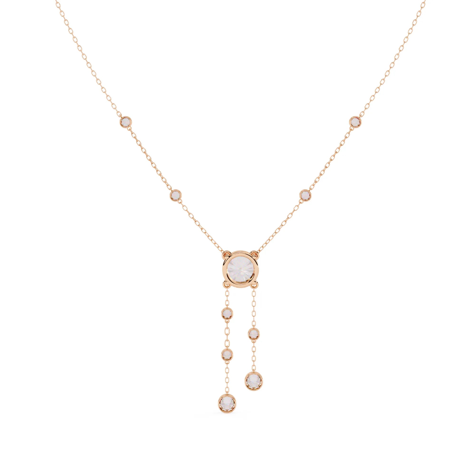 Shimmering Stream Moissanite Necklace