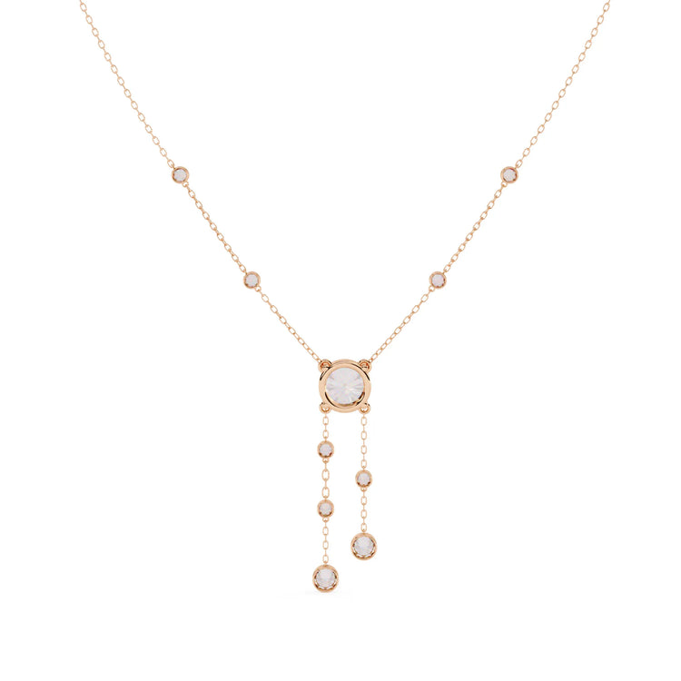 Shimmering Stream Moissanite Necklace