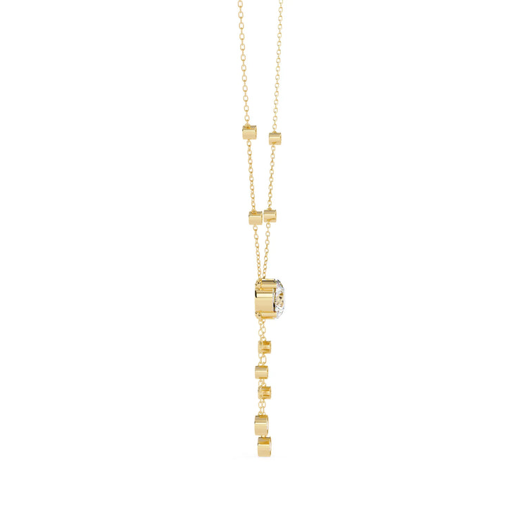 Shimmering Stream Moissanite Necklace
