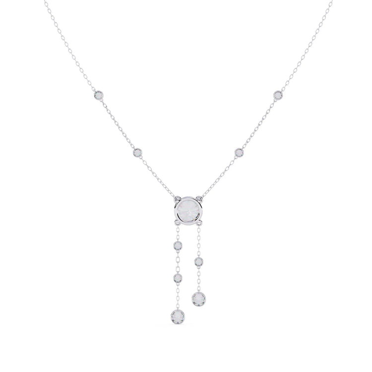 Shimmering Stream Lab Diamond Necklace
