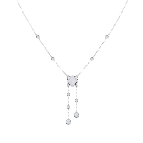 Shimmering Stream Moissanite Necklace