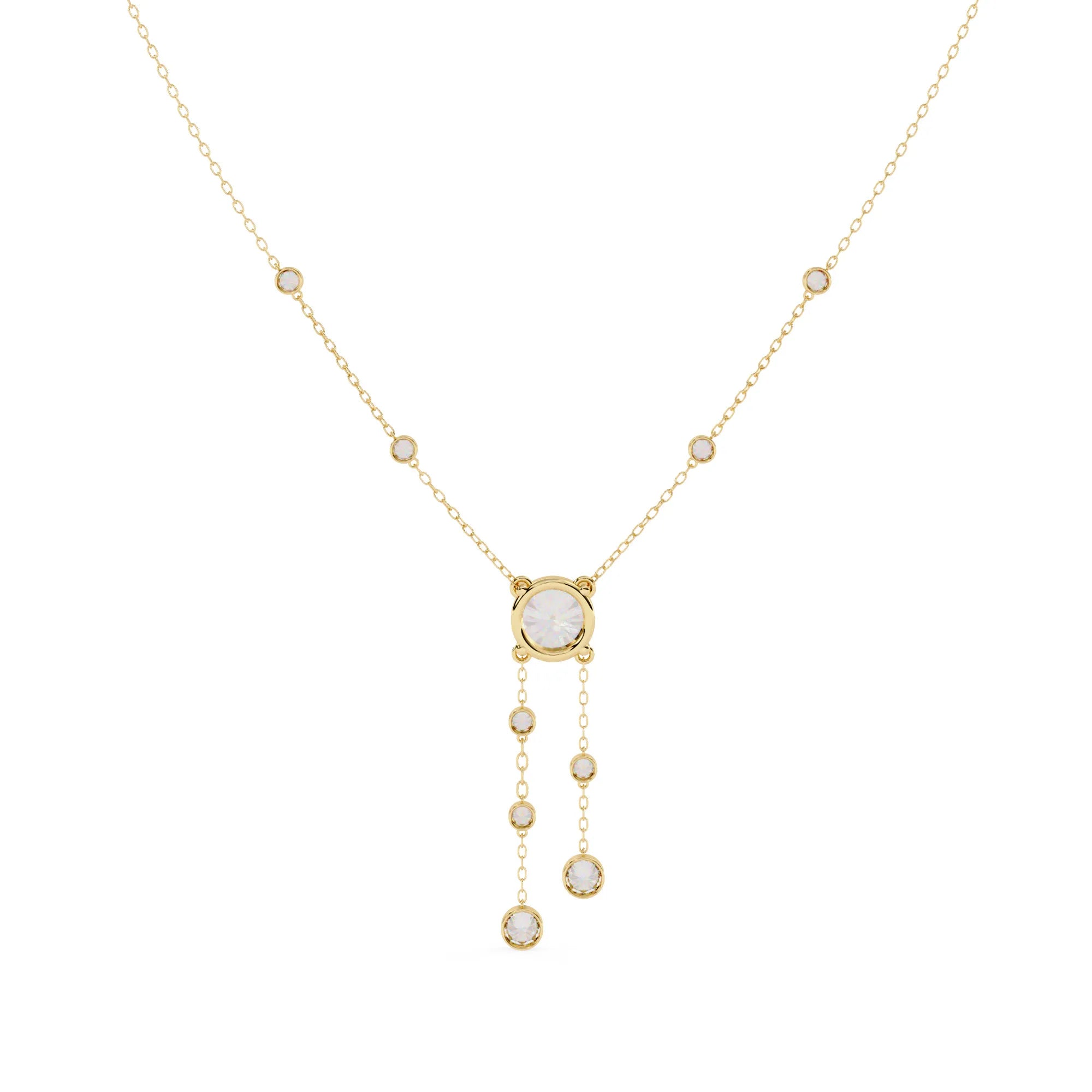 Shimmering Stream Lab Diamond Necklace