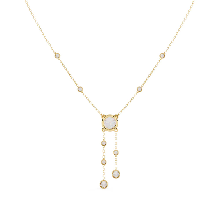 Shimmering Stream Moissanite Necklace