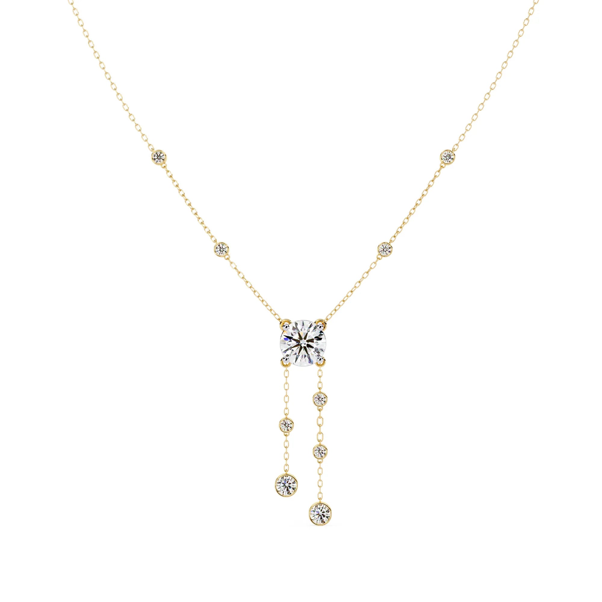 Shimmering Stream Lab Diamond Necklace