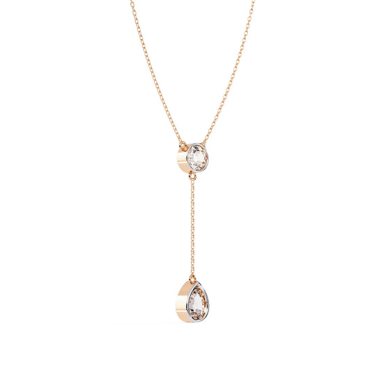 Radiant Drop Moissanite Necklace
