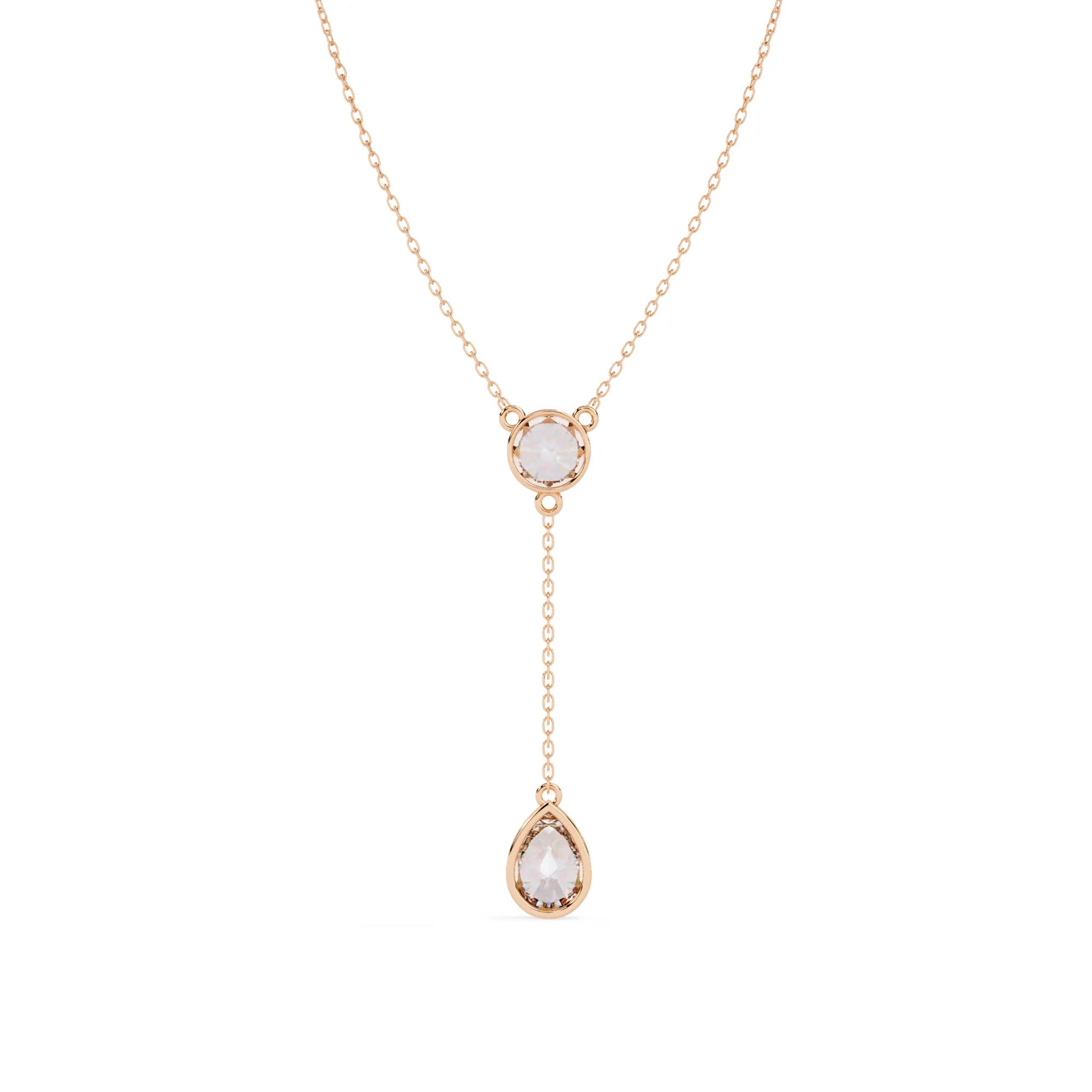 Radiant Drop Lab Diamond Necklace
