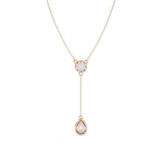 Radiant Drop Lab Diamond Necklace