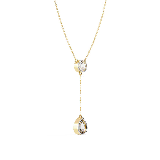 Radiant Drop Moissanite Necklace