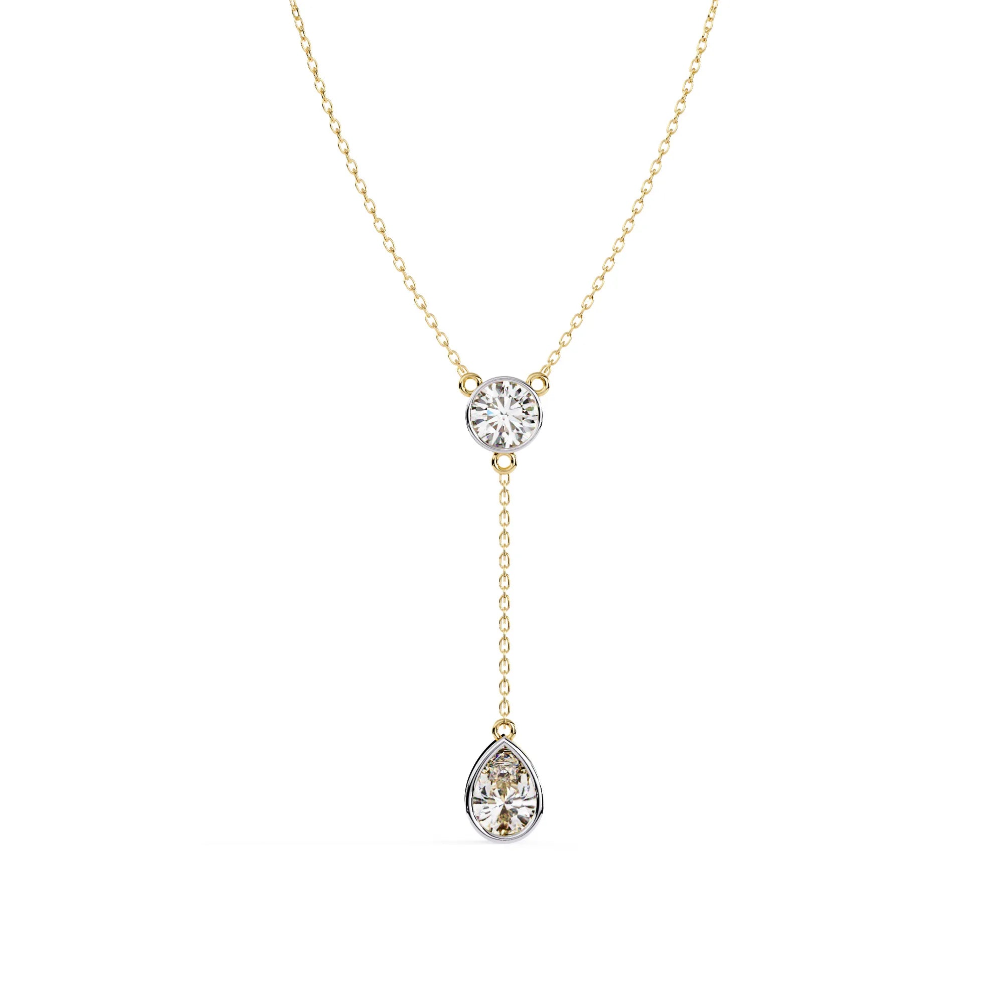 Radiant Drop Lab Diamond Necklace