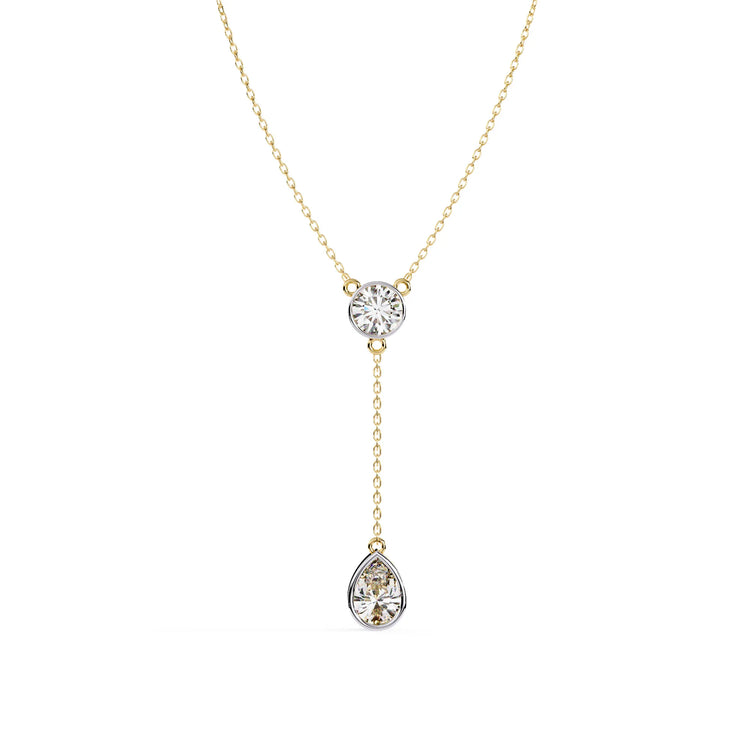 Radiant Drop Lab Diamond Necklace