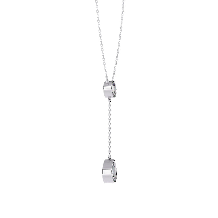 Radiant Drop Lab Diamond Necklace