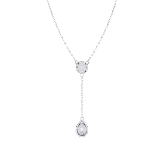 Radiant Drop Lab Diamond Necklace