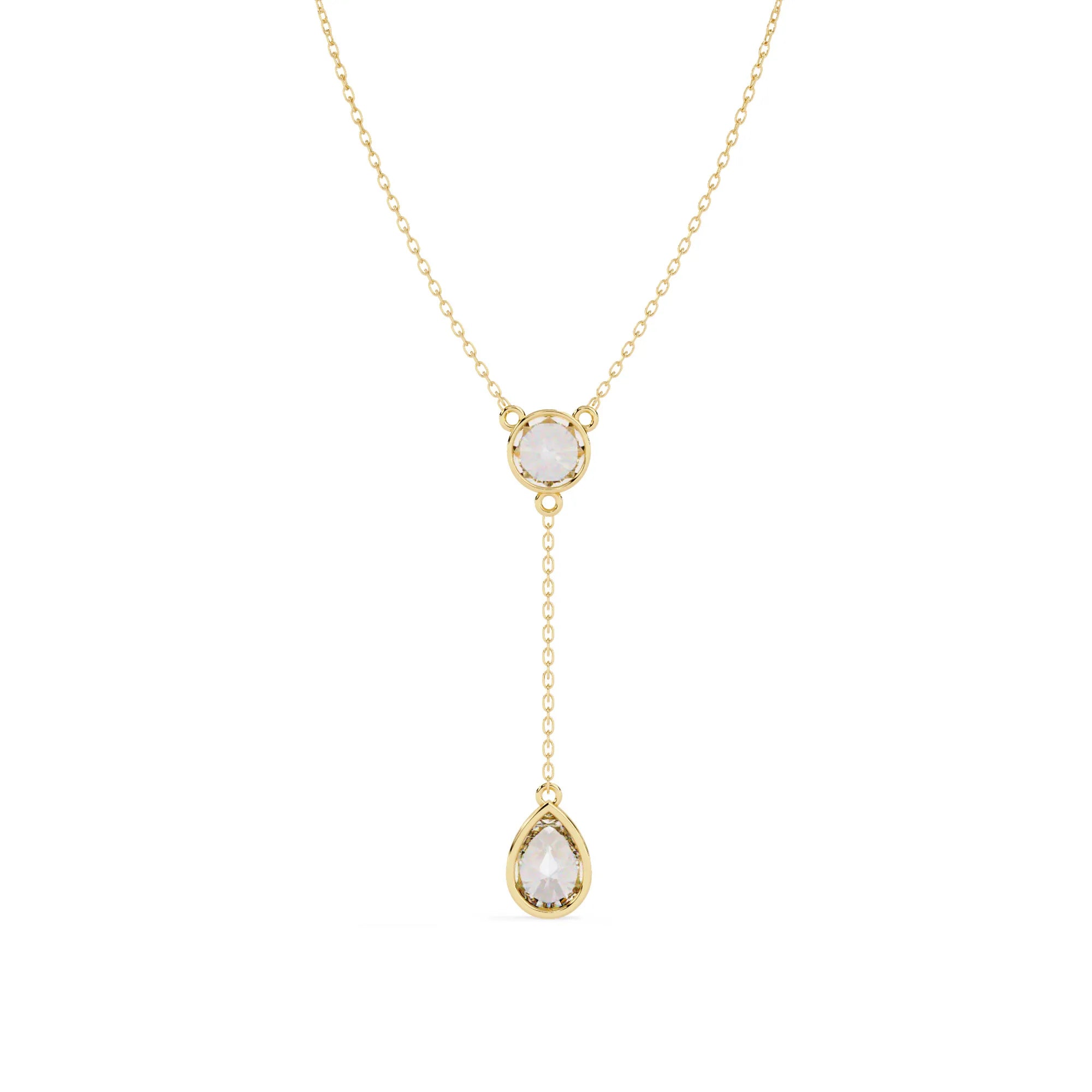 Radiant Drop Lab Diamond Necklace