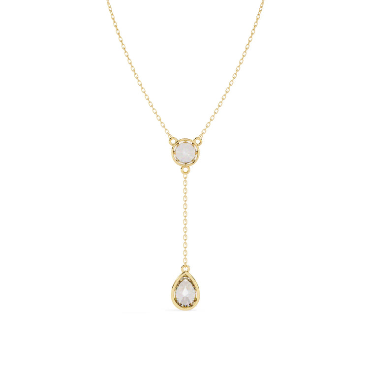 Radiant Drop Lab Diamond Necklace