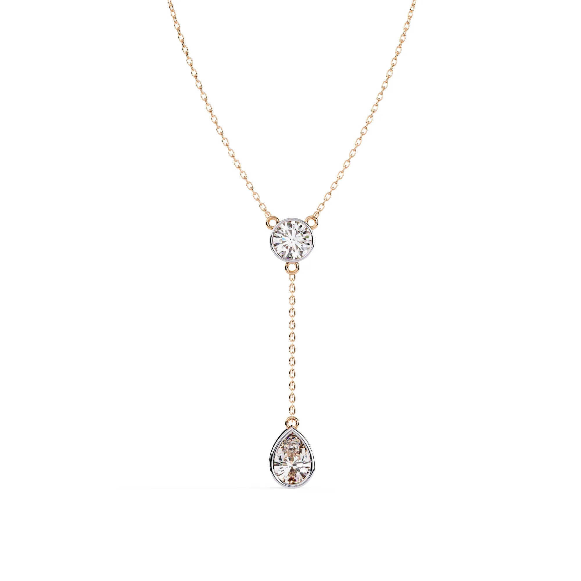 Radiant Drop Lab Diamond Necklace