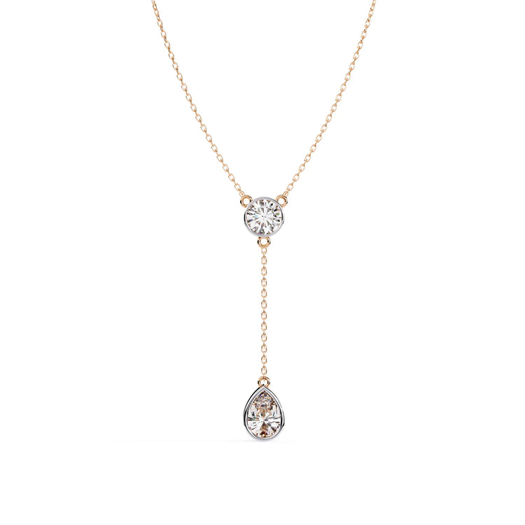 Radiant Drop Lab Diamond Necklace