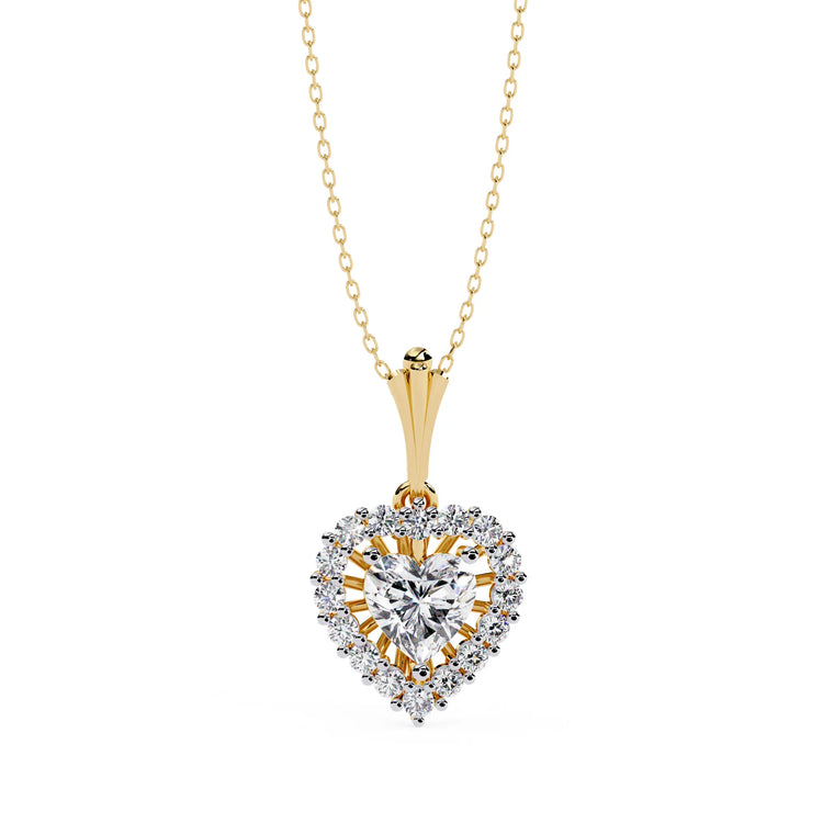 Timeless Heart Shaped Moissanite Necklace