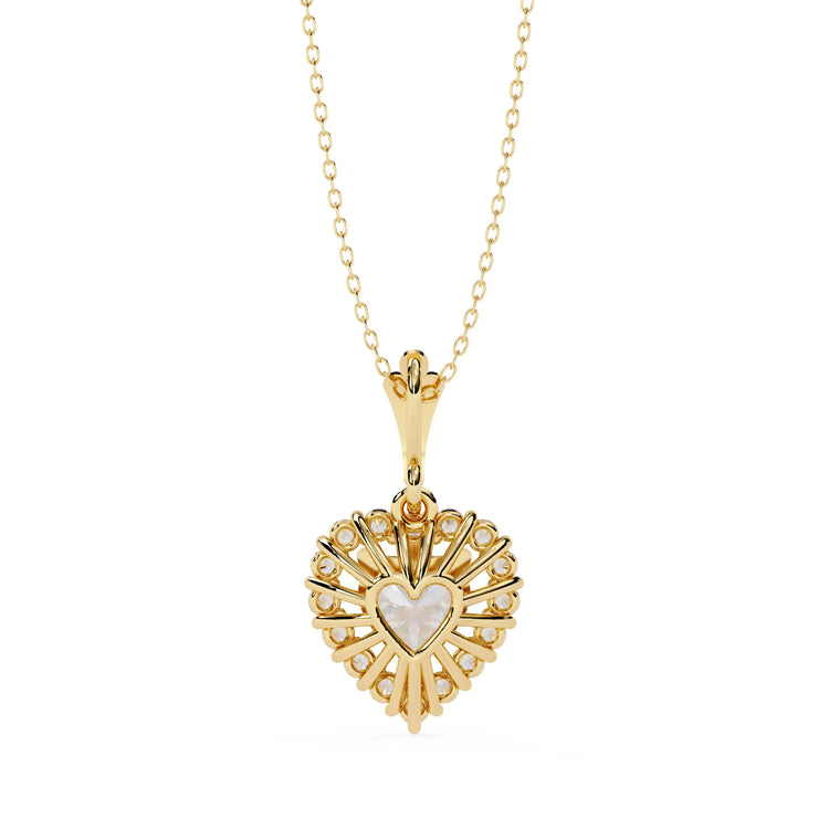 Timeless Heart Shaped Lab Diamond Necklace