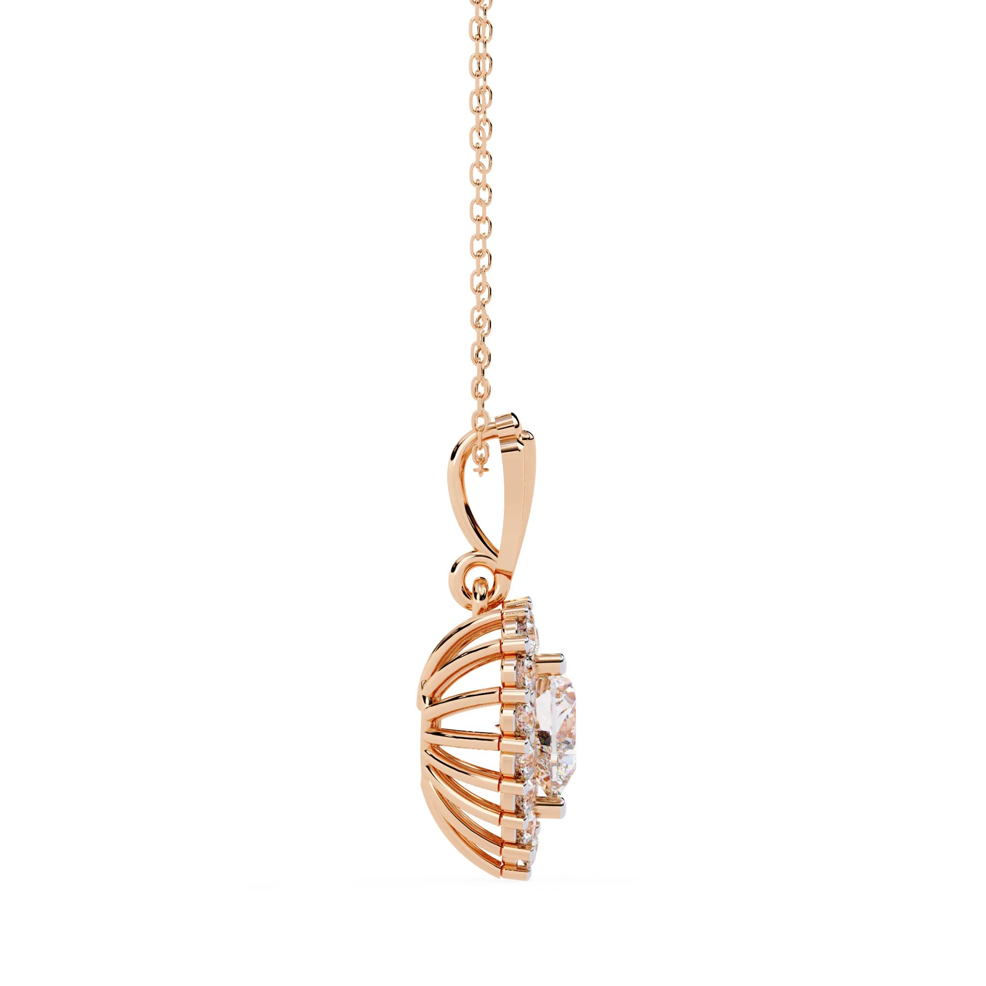 Timeless Heart Shaped Lab Diamond Necklace