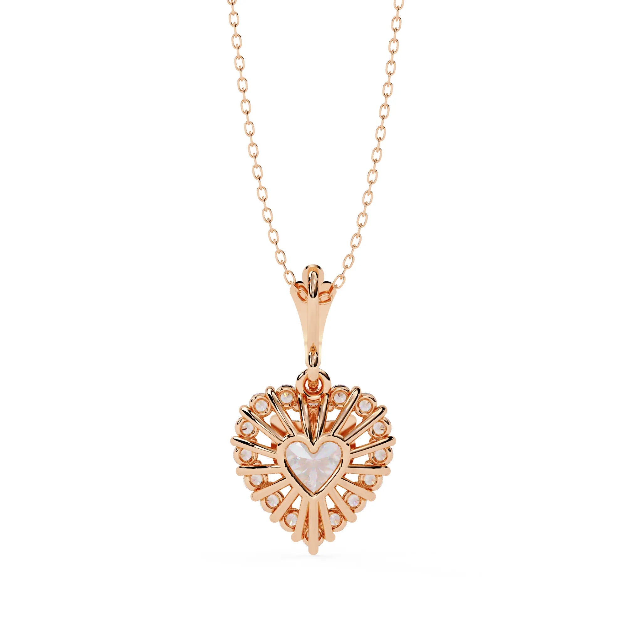 Timeless Heart Shaped Moissanite Necklace