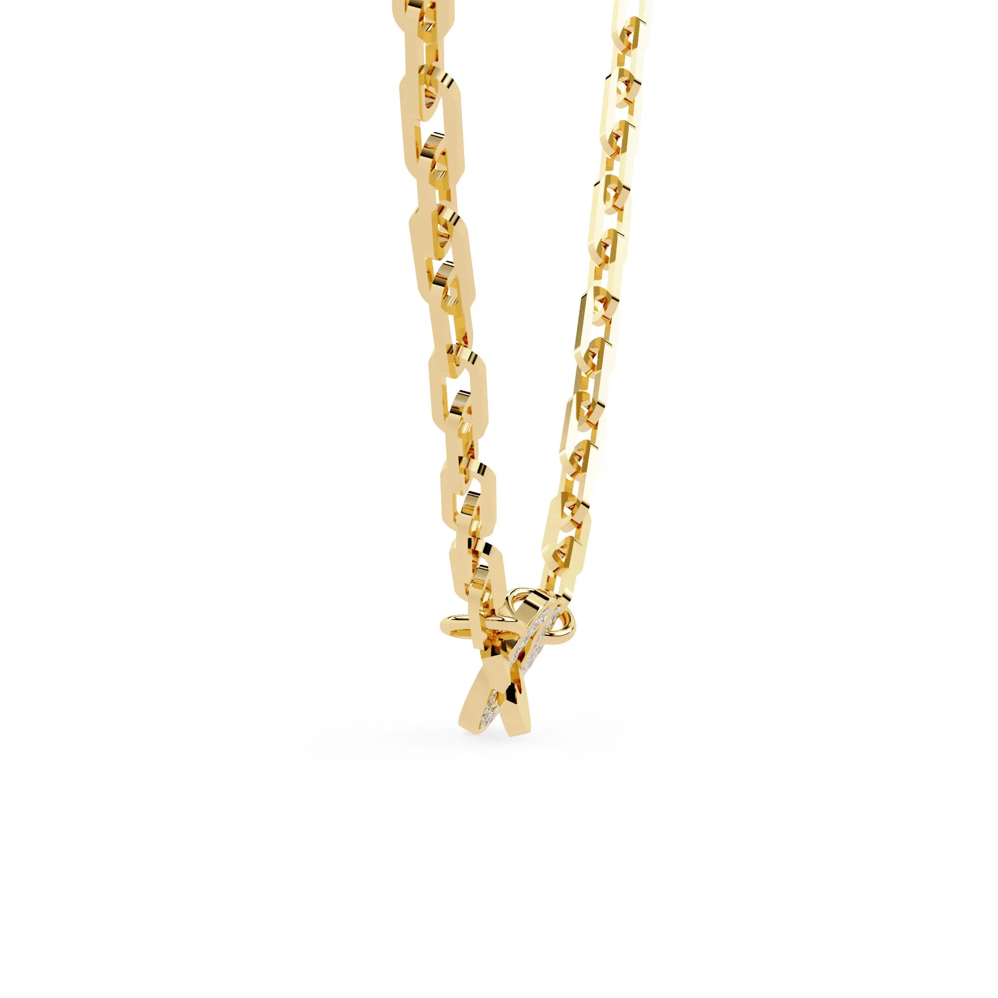Lab Diamond Modern Fusion Necklace