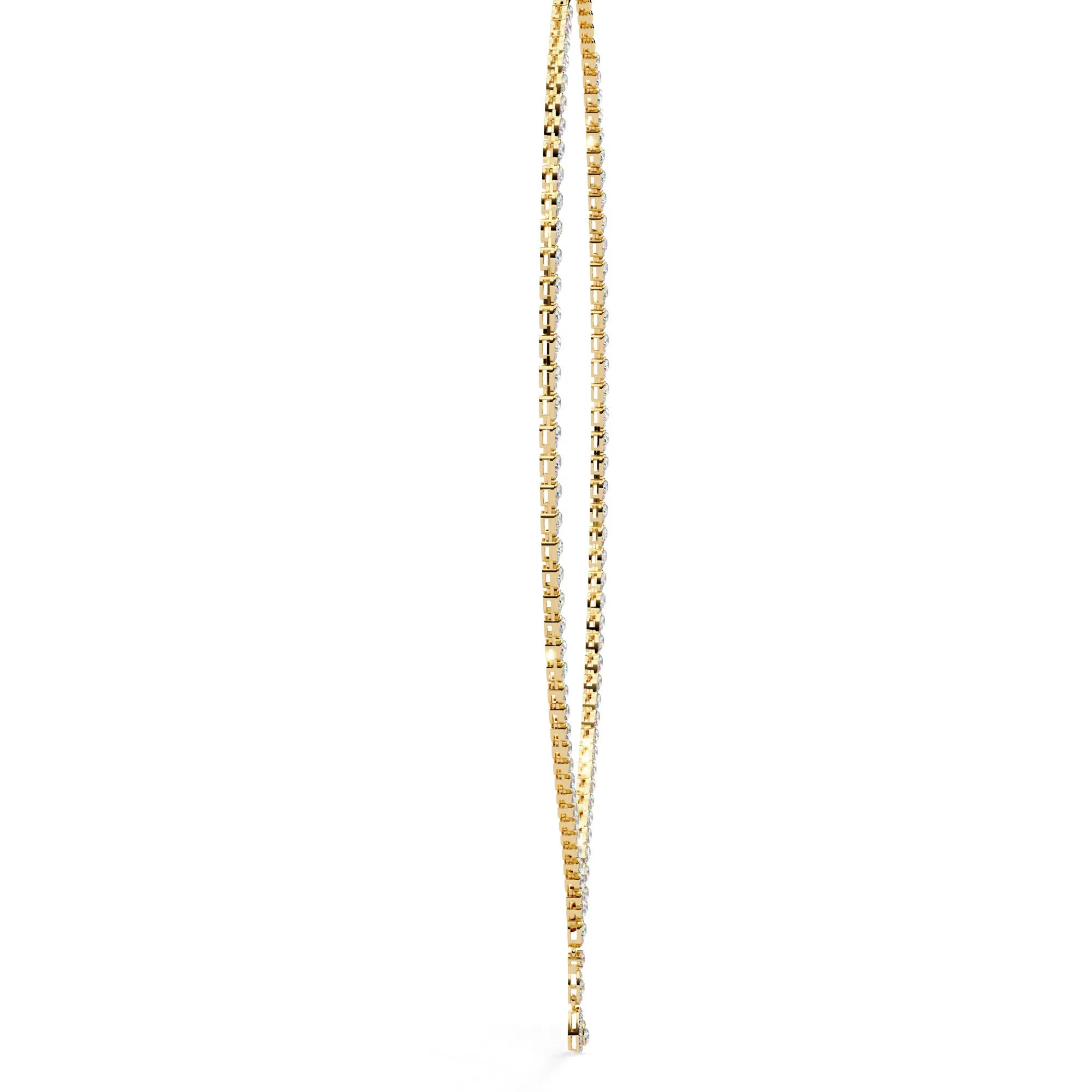 Lab Diamond Teardrop Necklace
