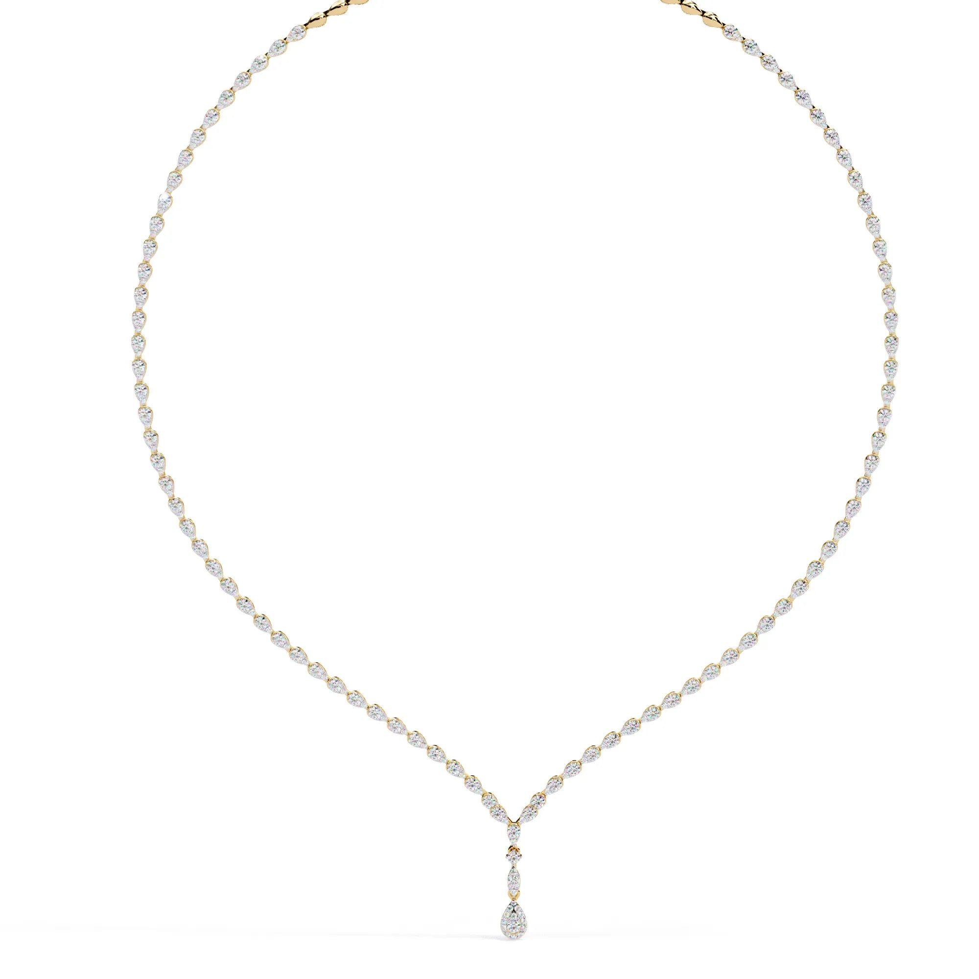 Moissanite Teardrop Necklace