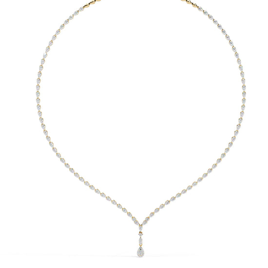 Lab Diamond Teardrop Necklace