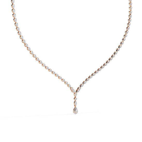 Lab Diamond Teardrop Necklace