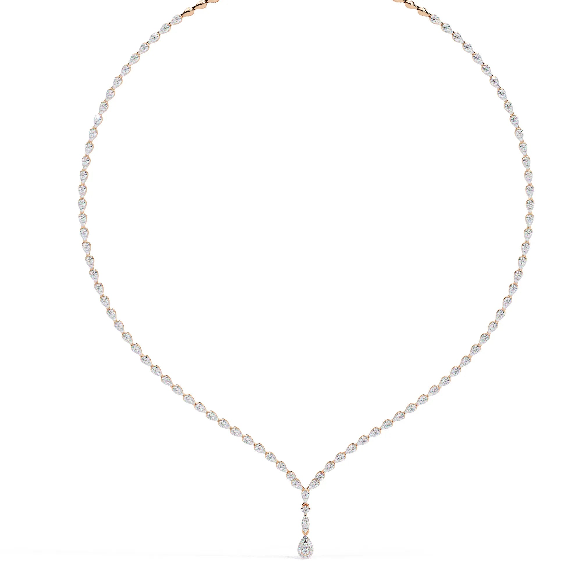 Moissanite Teardrop Necklace