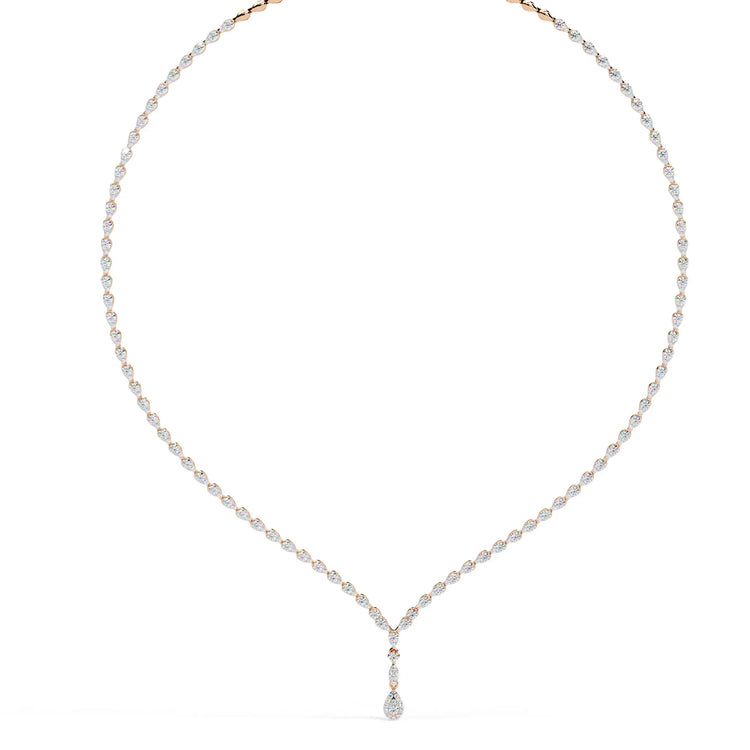 Moissanite Teardrop Necklace