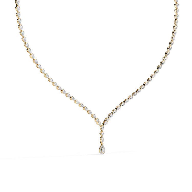 Moissanite Teardrop Necklace
